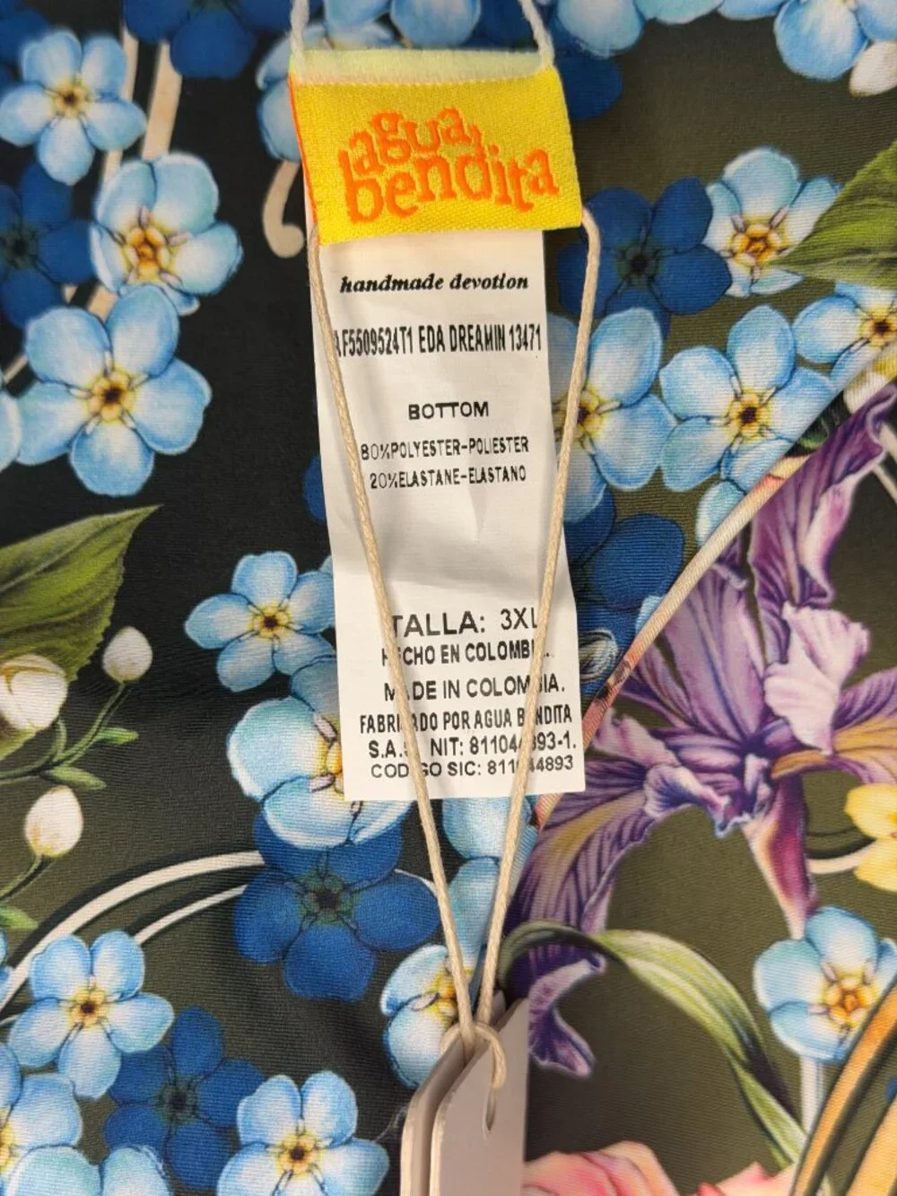 NWTAgua Bendita Eda Dreamin Bikini Bottom – 3XL - MSRP $120